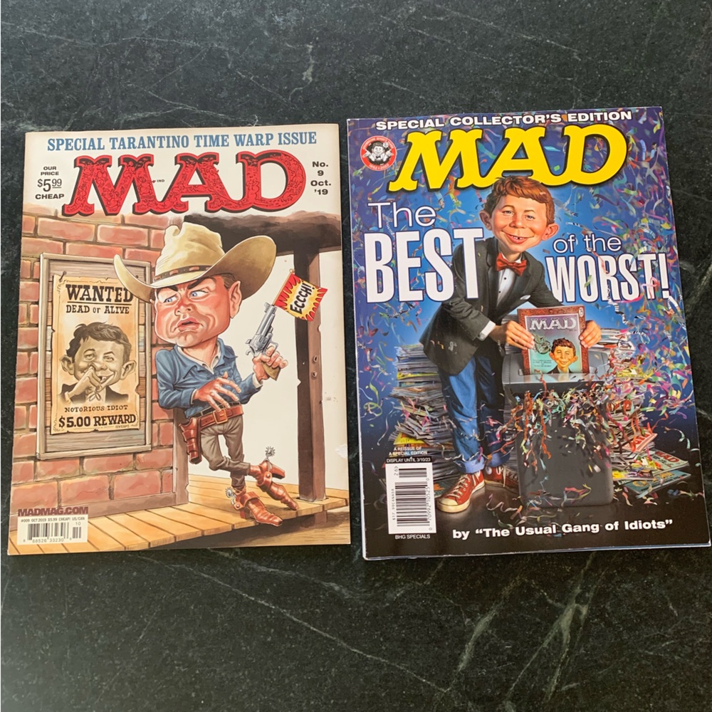 Lot of 2 Mad Magazines from 2019 & 2023